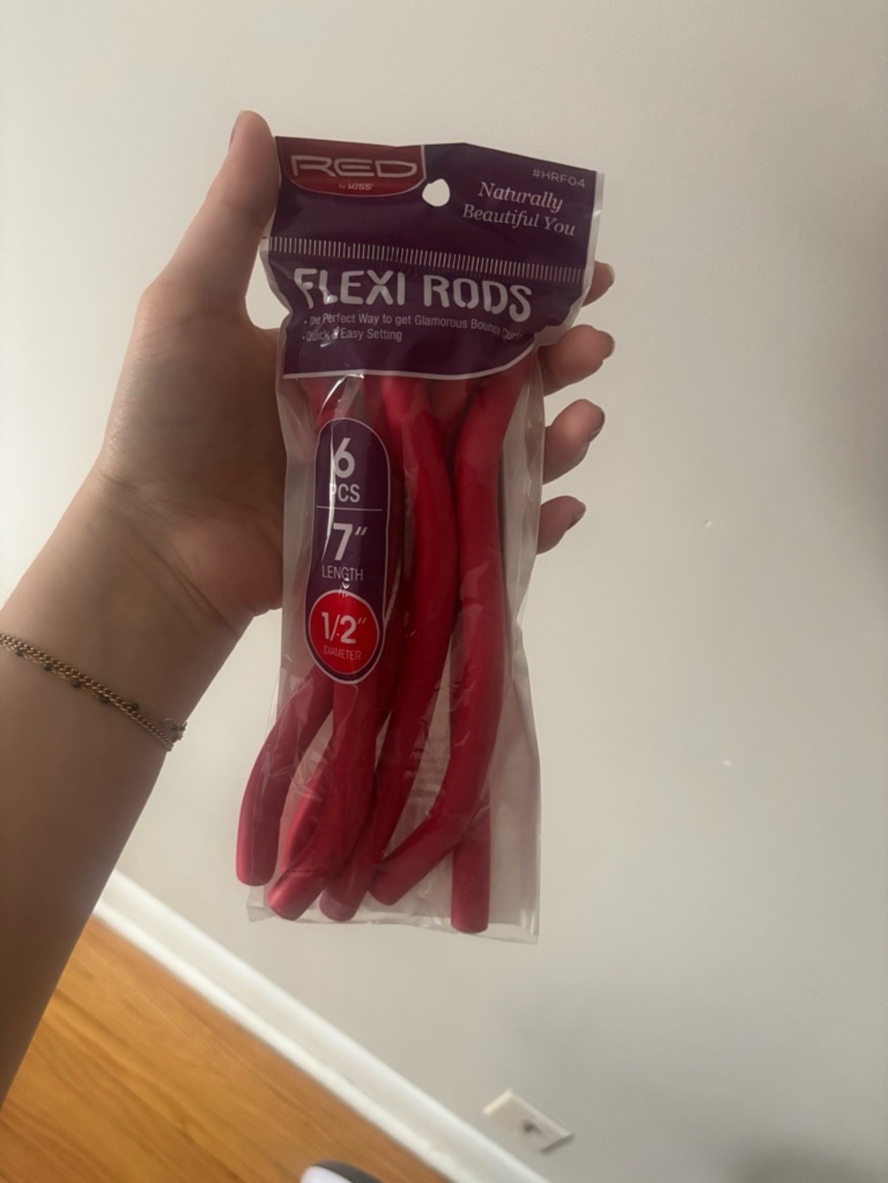 RED by Kiss Flexi Rods - Red 7" Hair Rollers (6 pcs)
